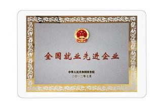 全國(guó)就業(yè)先進(jìn)企業(yè)